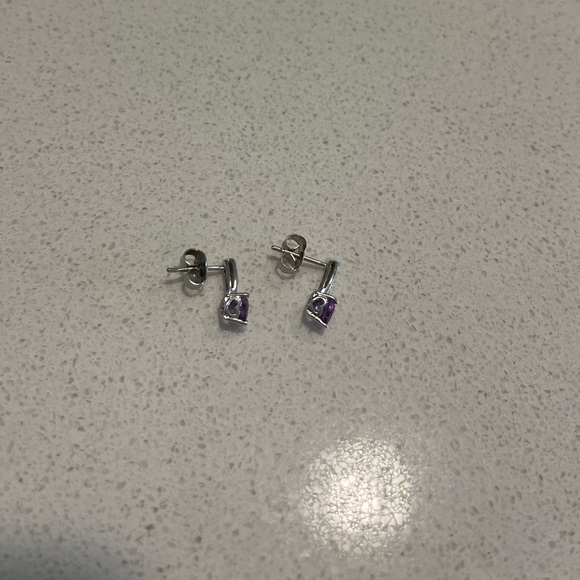 KAY Heart Drop Birthstone Earrings - Picture 11 of 11